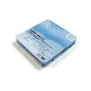 Quality Rectangular CD tin case with hinged lid wholesale