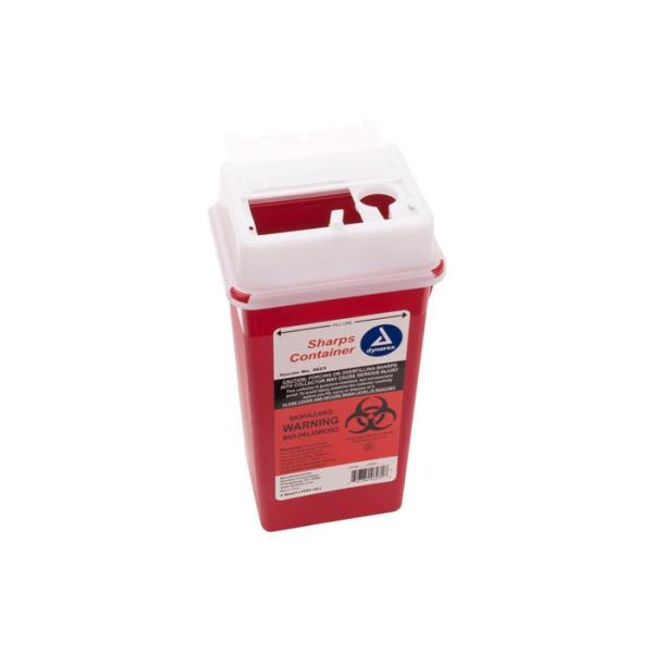 WinnerCare Sharps Container - Biohazard Needle Disposal Container - Puncture Resistant - 2 Quart