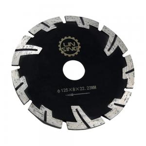 China Protected Teeth Diamond Disc 125mm Blade Diameter for Cutting Marble Granite Brick on sale