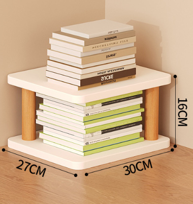 Multilevel Wooden Desktop Bookshelf Desktop Storage Shelf Wooden Display Shelf, Counter Storage Shelf Top Bookcase -