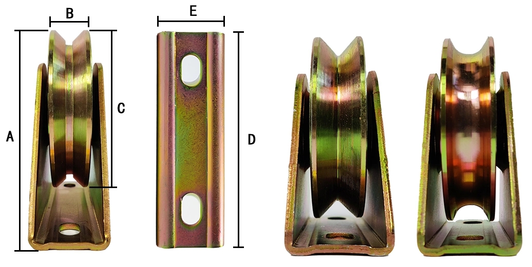 Double Bearing Door Window Rollers High Strength V Groove Wheel For Industrial