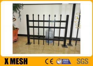 China 48'' Commercial Wrought Iron Fence ASTM F2408  Powder Coated on sale