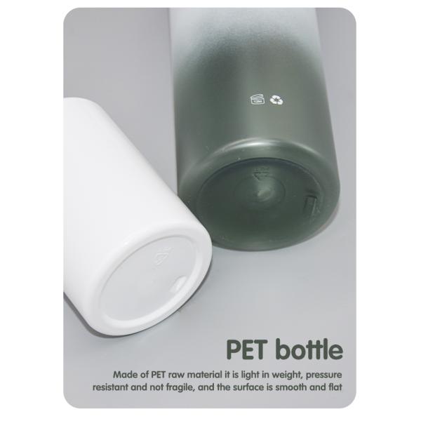 Injection Molding Matte Lotion Pump Bottle PCR PET For Skin Care 150ml 200ml 400ml