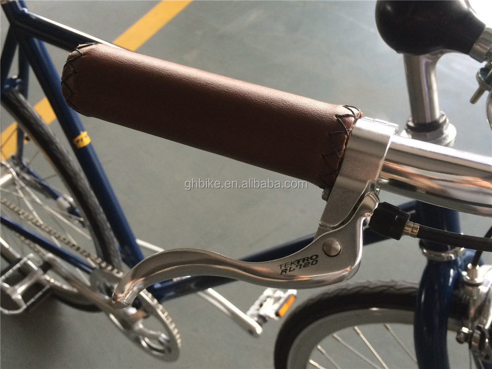 Vintage City Cruiser Bicycle 700C Adult Men's Retro Cromo Hybrid Bike with Cro-mo Fork
