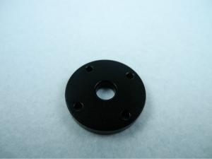 China Custom Machined Aluminum Parts Round Alunimum disc with M3 thread type 2-dye black on sale