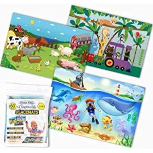 Eco Friendly Disposable Stick On Placemats With Reusable Pop Up Travel Case