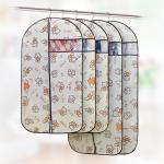 Custom Fabric Zippered Hanging Garment Bags Visible Window Self - Adhesive Seal