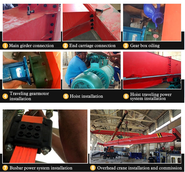 Rigidity 35 Ton Overhead Travelling Bridge Crane European Type