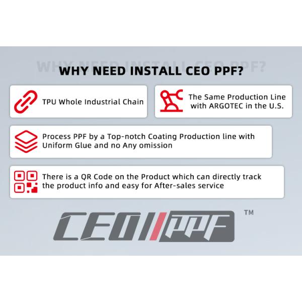 6.5mil TPU Color PPF Film Self Healing Multi Color Car Wrap 1.52x15m