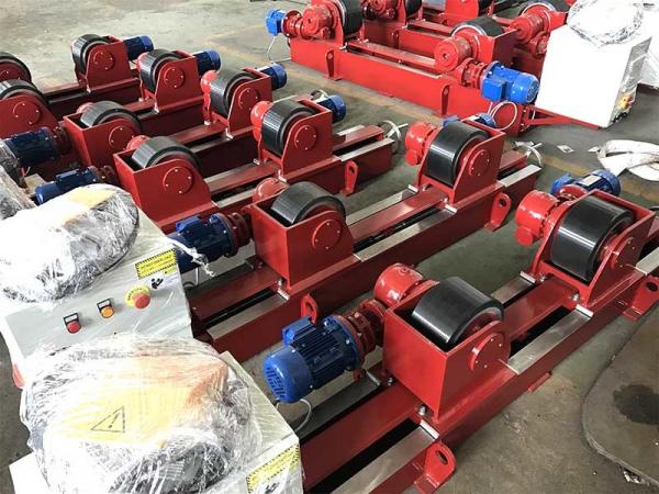 Cheap Rubber 10T  Lead Screw Conventional Welding Roller Stands, Pressure Vessel Welding Rotator for sale