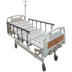 China 5 Inch Castors Three Crank Clinic Manual Hospital Bed Mobile on sale