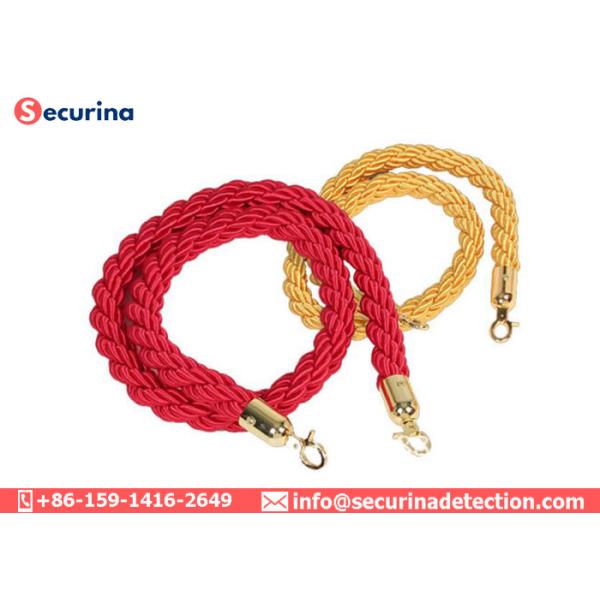 Portable Queue Rope Crowd Control Barrier Poles Stand Stainless Steel For Hotel / Bank