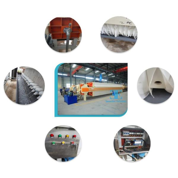 Manual Hydraulic Filter Press 6m2 for Sludge Dewatering 220V-415V