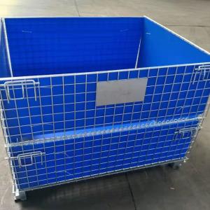 Quality Hot Dipgalvanized Wire Mesh Container Durable Wire Metal Storage Cage With Wheels wholesale