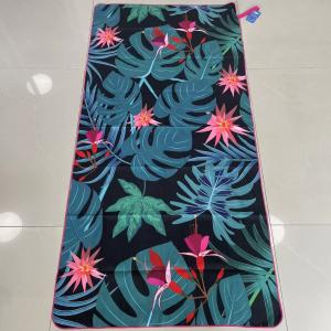 China Double side printed Microfibre Beach Towel Extra Large - 180x90cm Sand Free Lightweight & Quick Dry with Travel Bag on sale