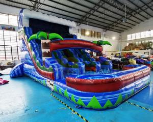 Quality EN71 Advertisement Commercial Bounce House With Water Slide wholesale