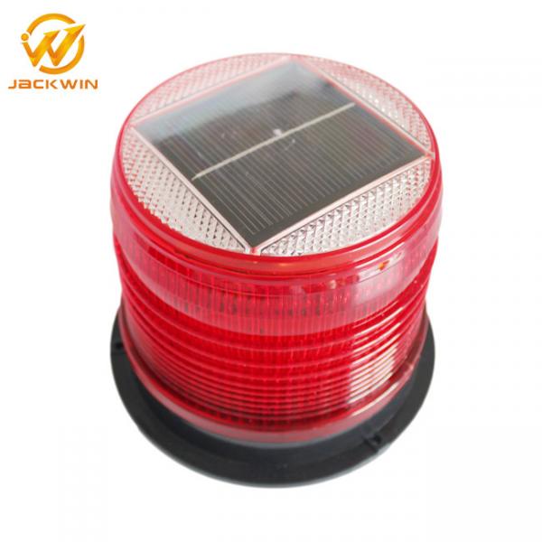 Cheap Red Amber Flashing Marine Solar Warning Light Magnet Base Waterproof IP68 for sale