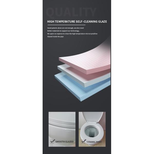 Sanitary Ware Two Piece Toilets French Water System Wash Down 1pcs Toilet With Basin