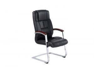 Quality Breathable Leather 70cm Conference Room Chairs Without Wheels wholesale