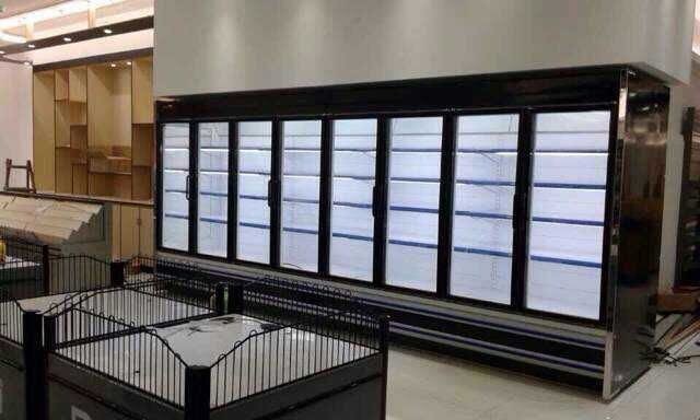 R404a Supermarket Multideck Open Front Cooler With Plug - In Type For Drinks