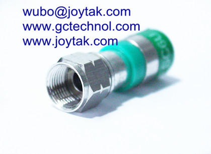 F Compression Connector F Conn For RG6U Coax Cable Security Cameras connectors