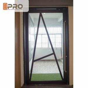 Quality Floor Spring Aluminum Pivot Doors For Interior House Customized Size Front pivot Doors pivot Glass door Glass pivot door wholesale