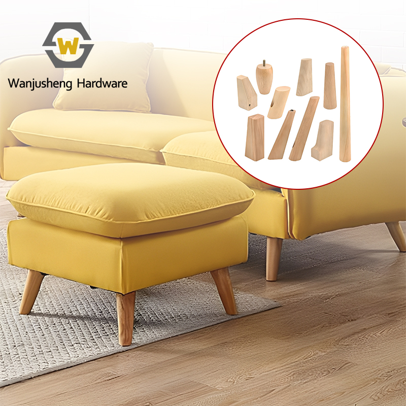 Custom High-Load-Bearing Solid Wood Sofa Legs Cabinet Legs Coffee Table Support Legs Table Legs Height-Enhancing Furniture Legs