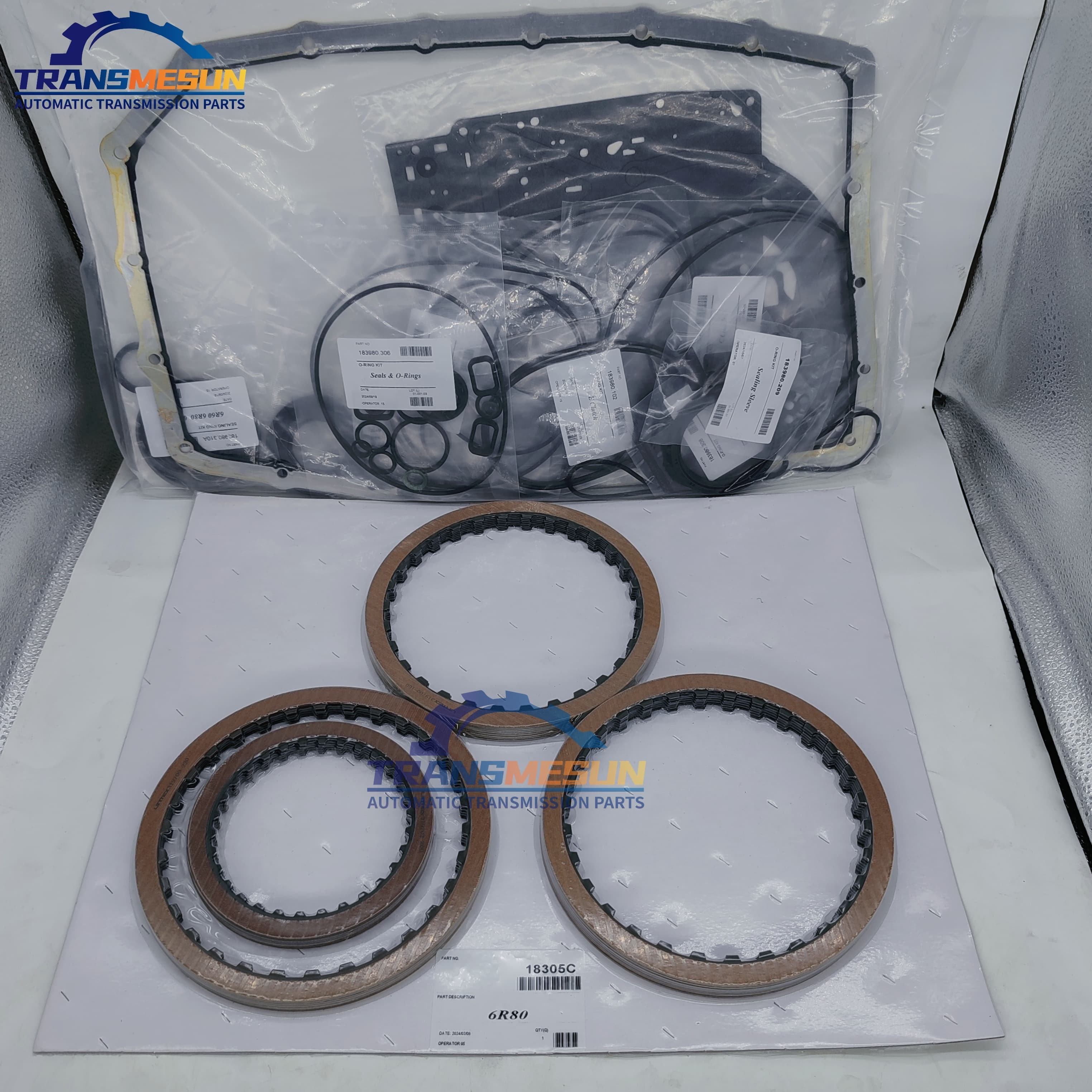 Overhaul reassembly kit for the Ford 6R80 automatic transmission