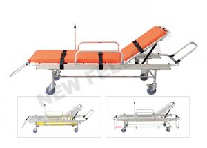 Quality Medical Aluminum Rescue Patients Ambulance Stretcher Folding Stretcher With Wheels wholesale
