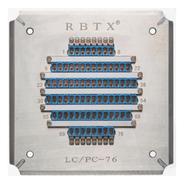 LCPC76 Polishing Jigs Holders Tools 76 Ports LC/PC Fiber Optic Patch Cord Connectors Tip Grinding