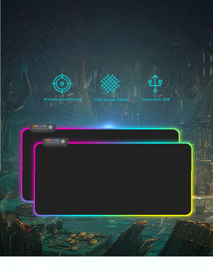 Multifunctional RGB Gaming Mouse Pad XXL Game Accessories