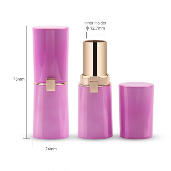 Luxury Cute Volume 5ml Lip Balm Containers Plastic Material Slim