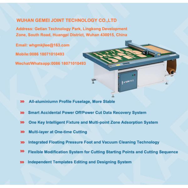 Flatbed Cutter Plotter with 1500x1000mm Cutting Scope HP45 Universal Ink Box and 1200mm/s Max Speed