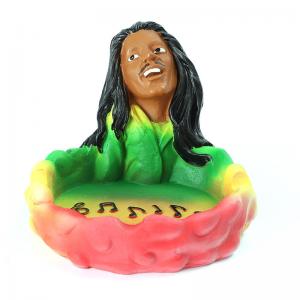 China Freehand Resin Ashtray Sketching Personalized Human​ Colorful on sale