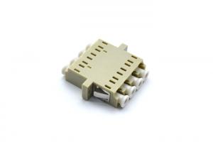 Quality 4 Core LC Quad Adapter For TFFH , Free Samples Beige Fiber Optic Connectors wholesale
