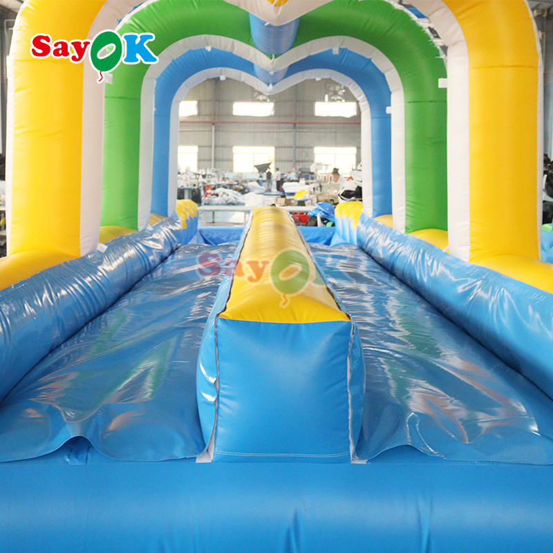 Commercial Summer Water Slide Inflatable Kids Slip And Waterslide With Pool For Custom