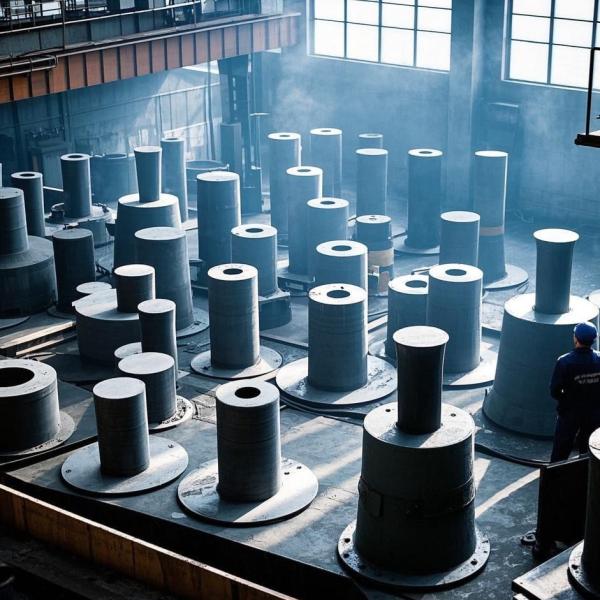 30T T Head Cast Iron Yacht Bollard Dock Bollards Painted Bitumen large vessel