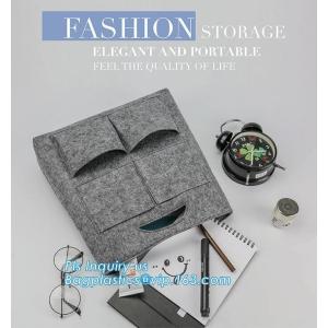 China Handmade Felt Shopping Bag With Handle, Ladies Fashion Felt Tote Bag With PU Handle, OEM Gray 2mm Thick Felt Handle Fash on sale