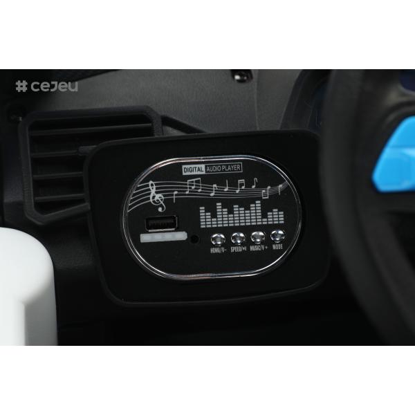 CJ-6187 12V 2 Seater Kids Ride on UTV Car, 4.5AH Electric Vehicle Truck Car with 2x390W Motor,USB,MP3, music, Bluetooth