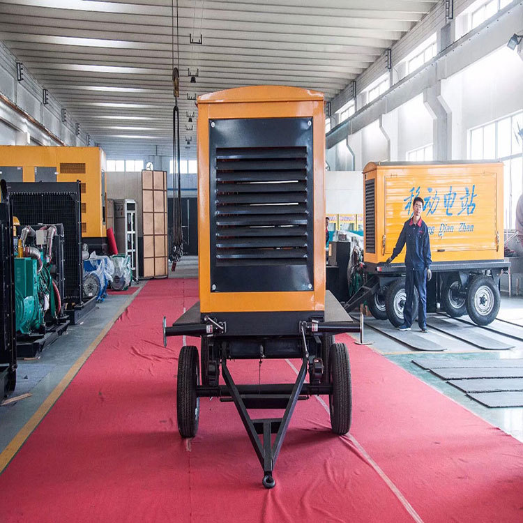 125KVA Weichai Mobile Trailer Rainproof Canopy Diesel Generator Set 100KW Backup Emergency Power Supply Self Start