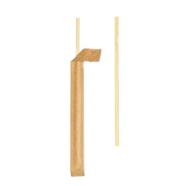 5.5inch 140mm Bamboo Disposable Coffee Stirrers Wrapped Stir Sticks