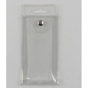 China Clear Waterproof  PVC plastic Cosmetic Brush Packaging Bags with Hanger and Button on sale