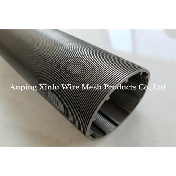 Duplex Steel 2507 Johnson Wedge Wire Continuous Slotted Filter Screen Element