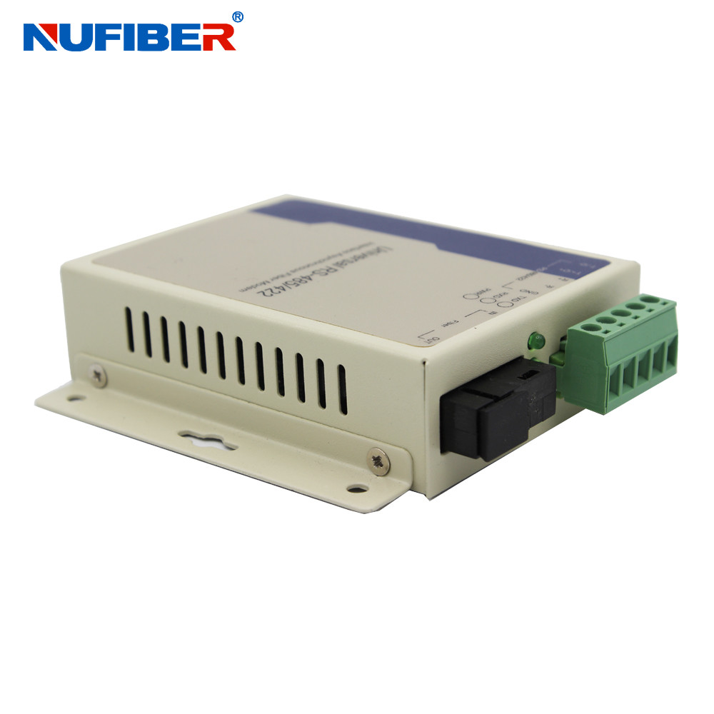 Simplex Single Mode 1310nm 1550nm RS485 RS422 To Fiber Converter