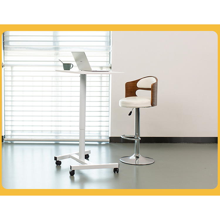 Modern Black Wood Grain Pneumatic Executive Director Height Adjustable Desk Furniture