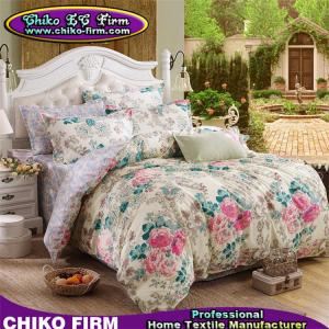 Quality CKMFM011-CKMFM015 Flower Design Reactive Printed Queen King Size Polyester Bedding Sets wholesale