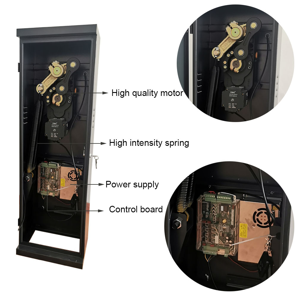 140W Output Power Traffic Barrier Gate System For Car Parking Management