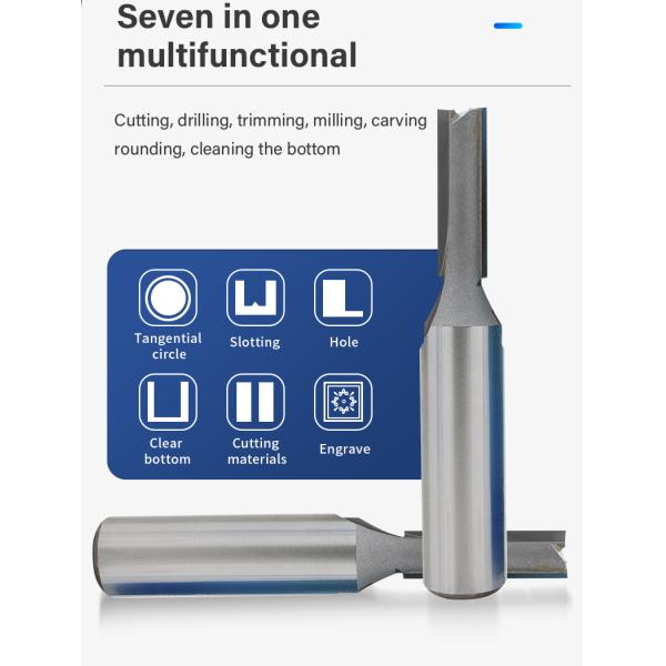 High Precision Tiger Router Bit 0.5in 0.25in Straight Tungsten Carbide Milling Bits