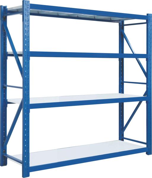 Adjustable Industrial 4 Layers Warehouse Shelf Racks Commercial Metal Steel