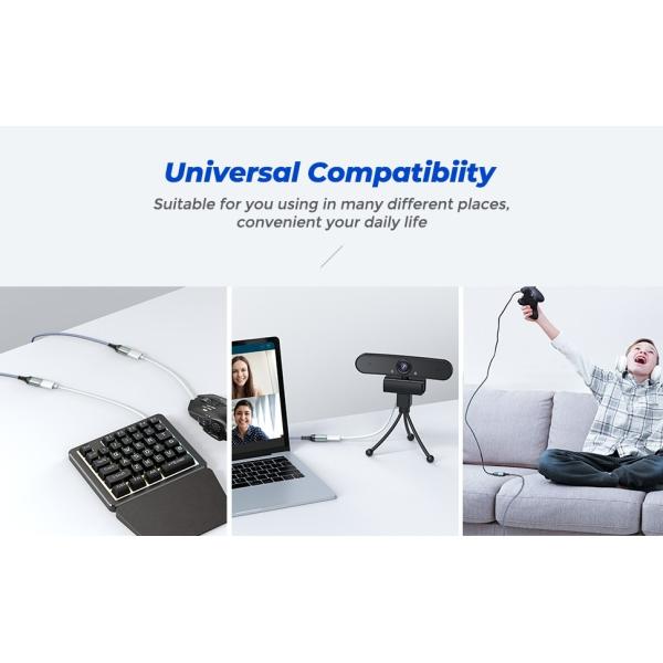 Durable Braided USB 3 Extension Cable , USB 3.0 Male To Female Cable ODM